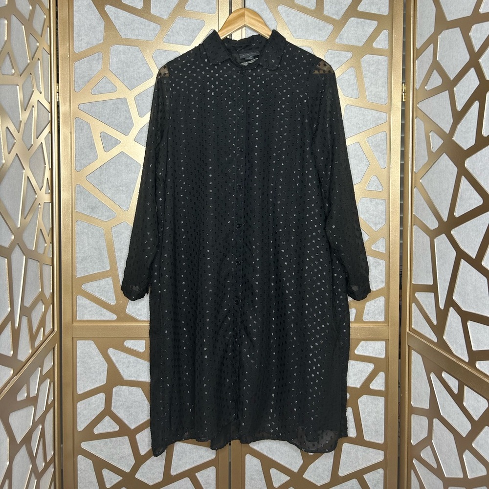 Monki‎ Mesh Polka dot Print Dress